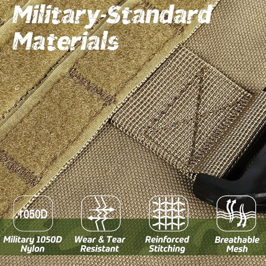 rabbitgoo Tactical Dog Harness for Large Dogs, Heavy Duty Dog Harness with Handle, No-Pull Service Dog Vest Large Breed, Adjustable Military Dog Vest Harness for Training Hunting Walking, Red, M rabbitgoo Tactical Dog Harness for Large Dogs, Heavy Duty Dog Harness with Handle, No-Pull Service Dog Vest Large Breed, Adjustable Military Dog Vest Harness for Training Hunting Walking, Red, M