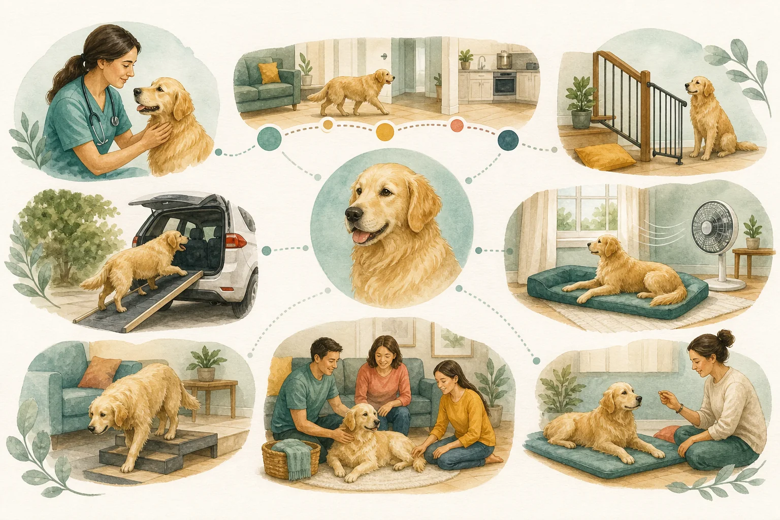 Illustrated owner guide for when should you introduce ramps and mobility aids for your dog at home? a vet-first decision guide