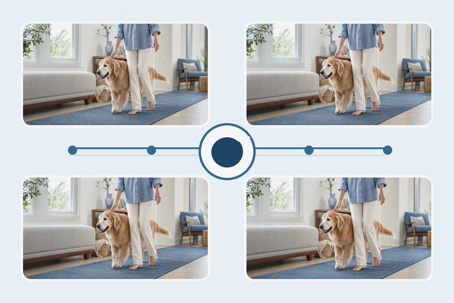 Illustrated owner guide for weekly joint and low-impact activity tracking plan for adult dogs at home