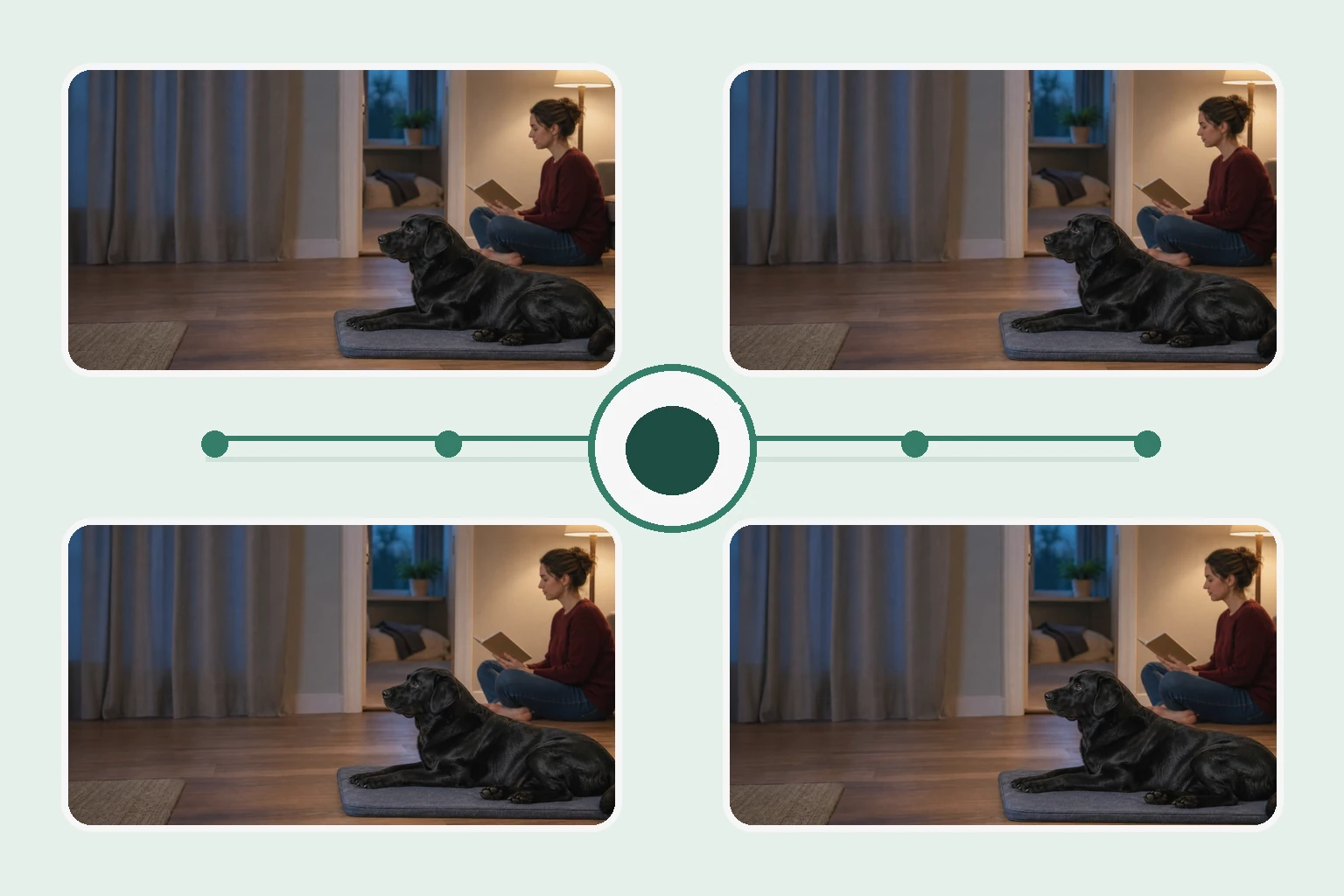 Illustrated owner guide for weekly gut and stool tracking template for adult dogs incorporating feeding consistency, fiber, and environmental stressors