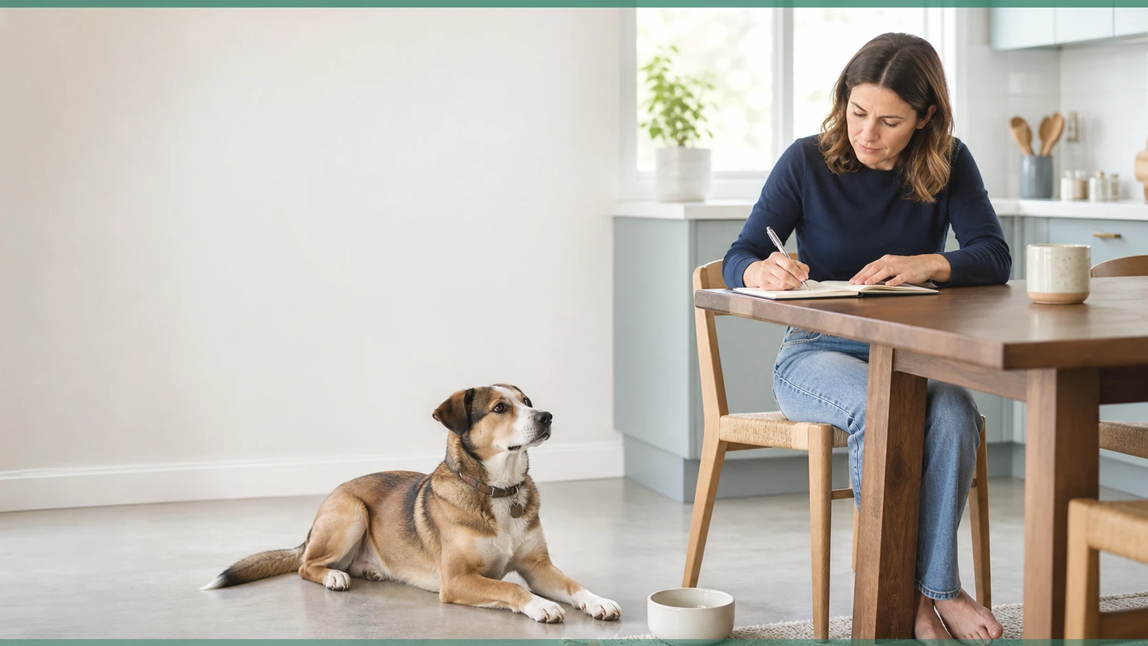 Healthy Paws Essentials scene illustrating planning social relationships and multi-dog living for dog welfare