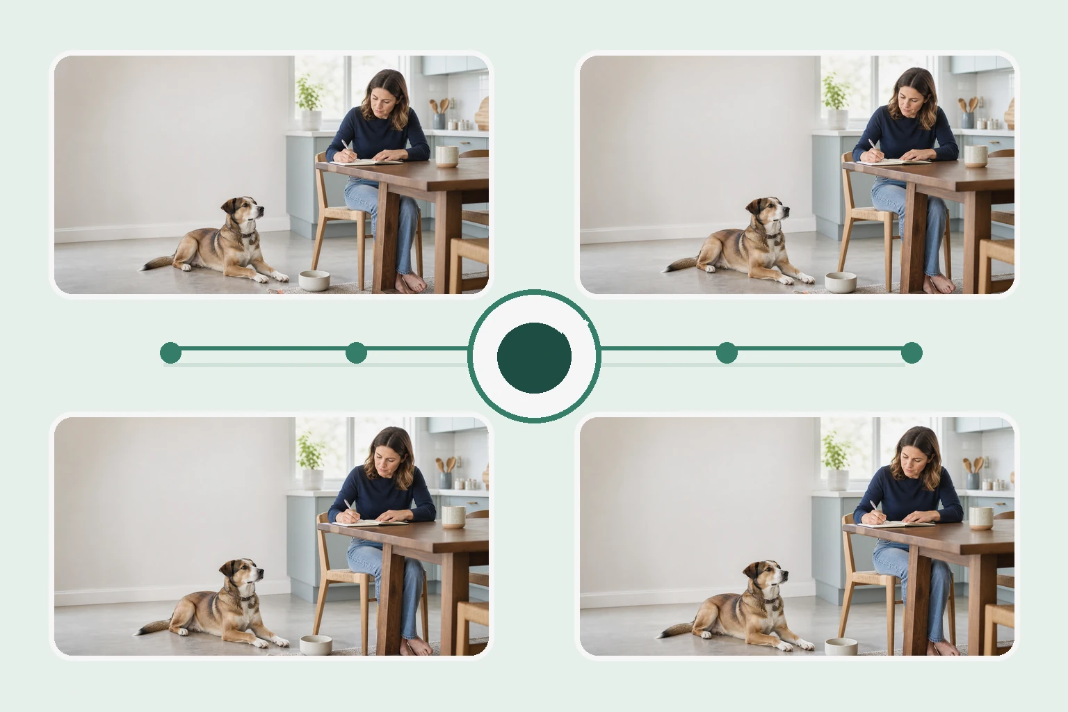 Illustrated owner guide for modular seasonal wellness calendar for parasite, grooming, dental, and home safety