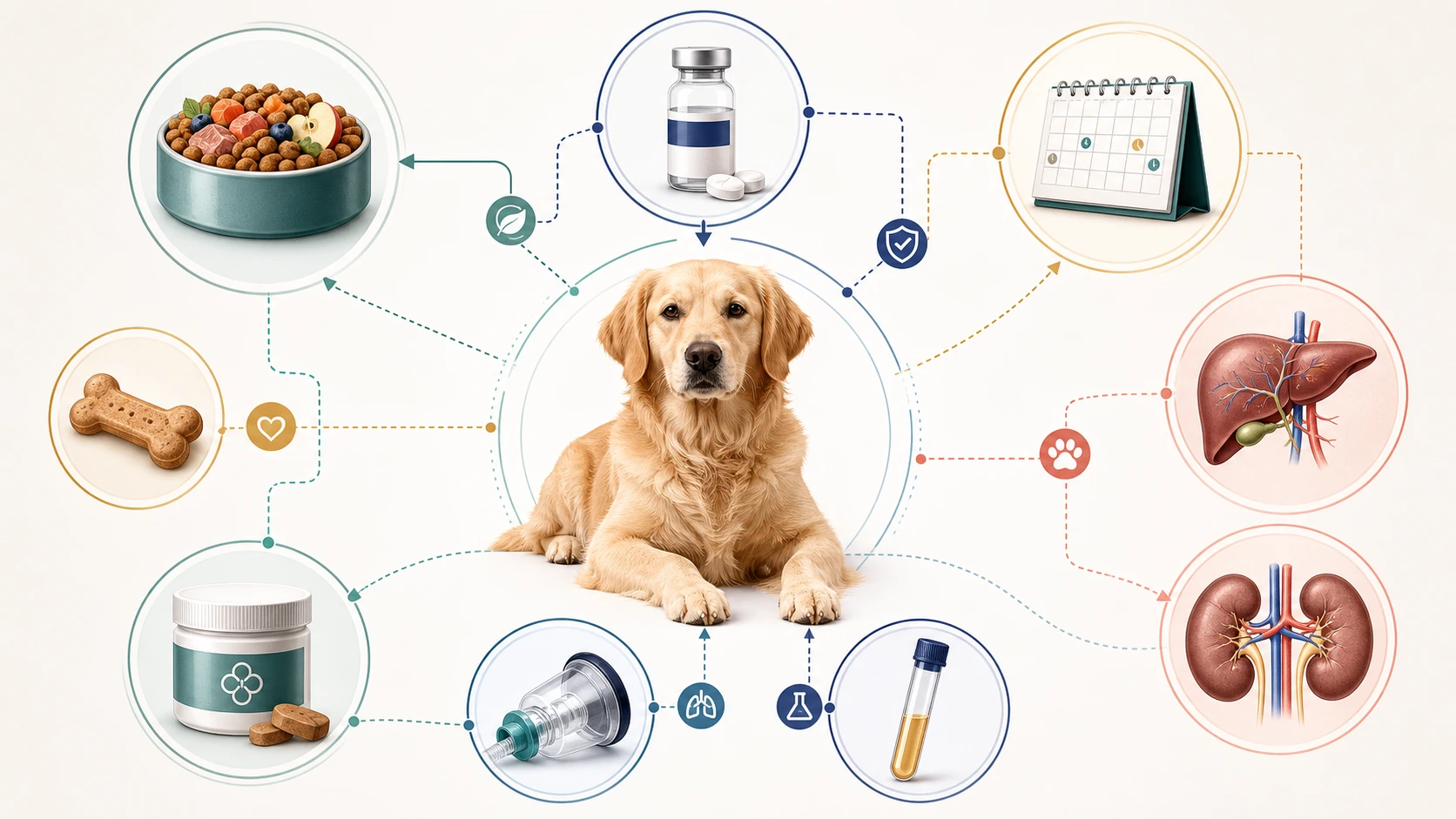Editorial interaction network connects diet, prescriptions, over-the-counter drugs, preventives, supplements, anesthesia, and laboratory tests.