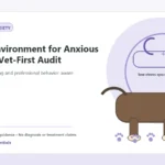 Custom Healthy Paws Essentials illustration for Home Environment for Anxious Dogs: A Vet-First Audit, showing a dog and a vet-first care planning concept.
